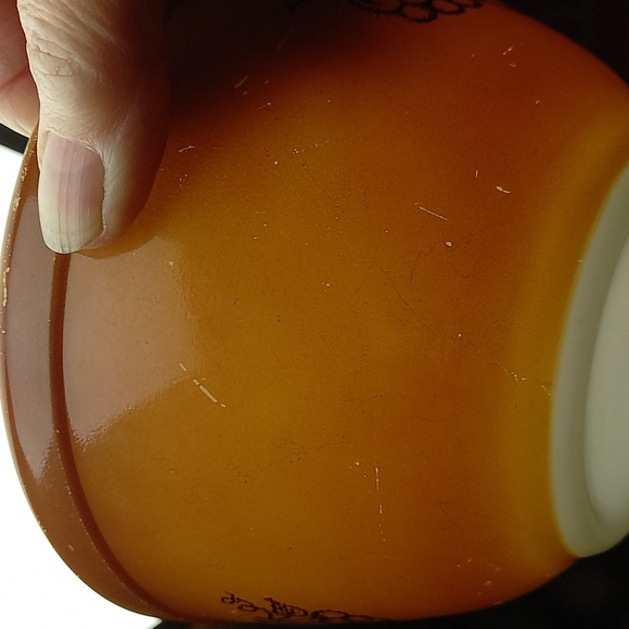 Vintage Pyrex Old Orchard #401 Mixing bowl 1.5 Quarts ( 750 ml) - Picture 4 of 8